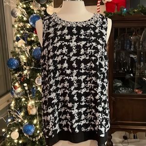 Black Rainn Rhinestone Top